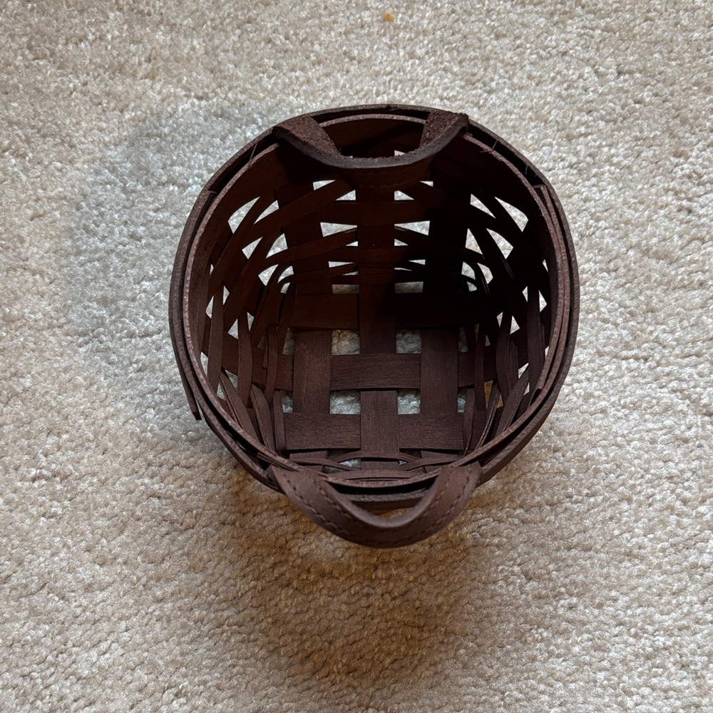 Longaberger Dark Brown Woven Basket